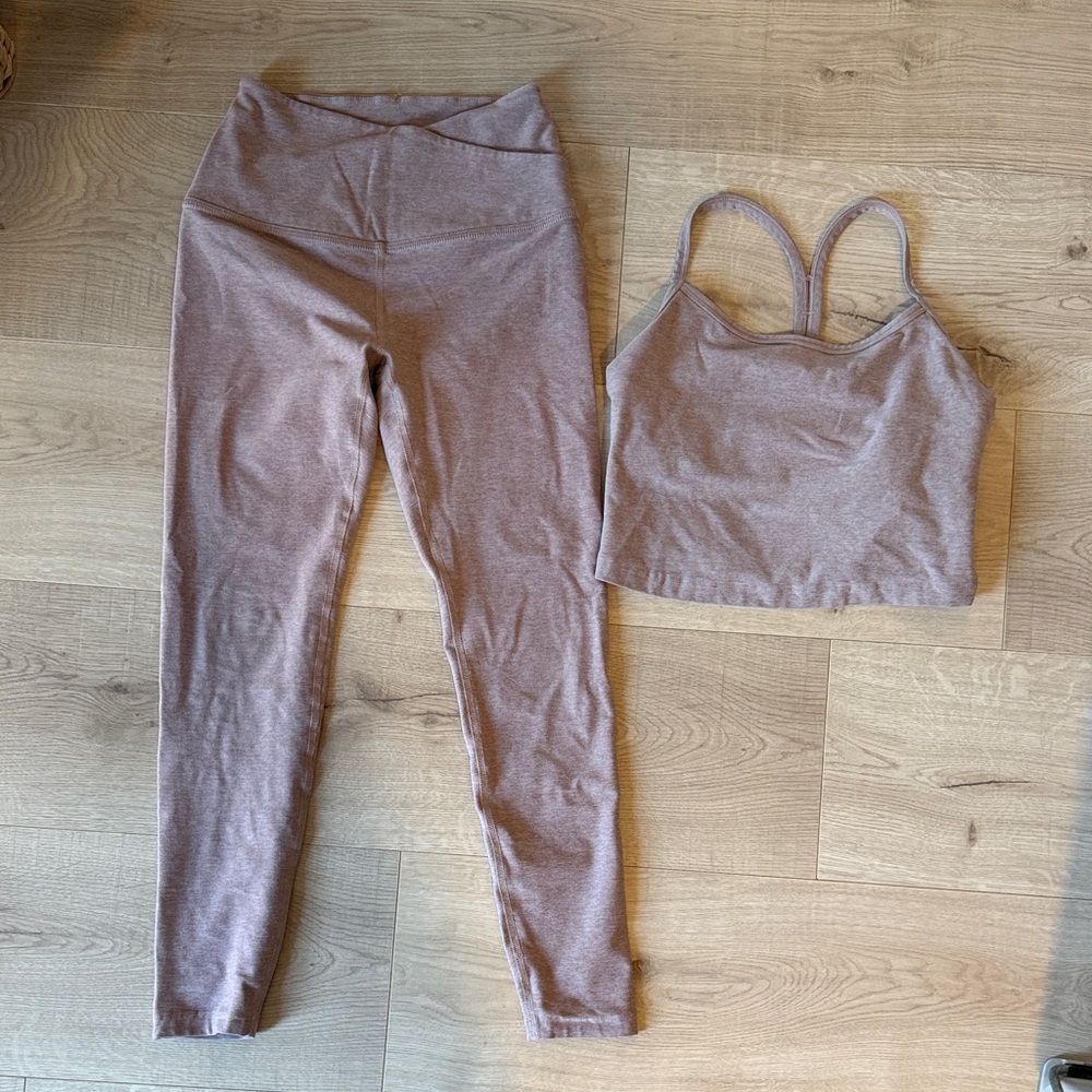 Beyond Yoga Spacedye Activewear Set, XS Pant and S top